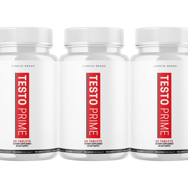 Testo Prime Tablets Extra Strength Formula Supplement - 3 Pack