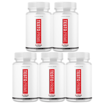 Testo Prime Tablets Extra Strength Formula Supplement - 5 Pack