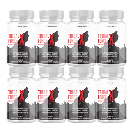 Tribal Force X Supplement for Men to Boost Performance & Male Vitality - 8 Pack