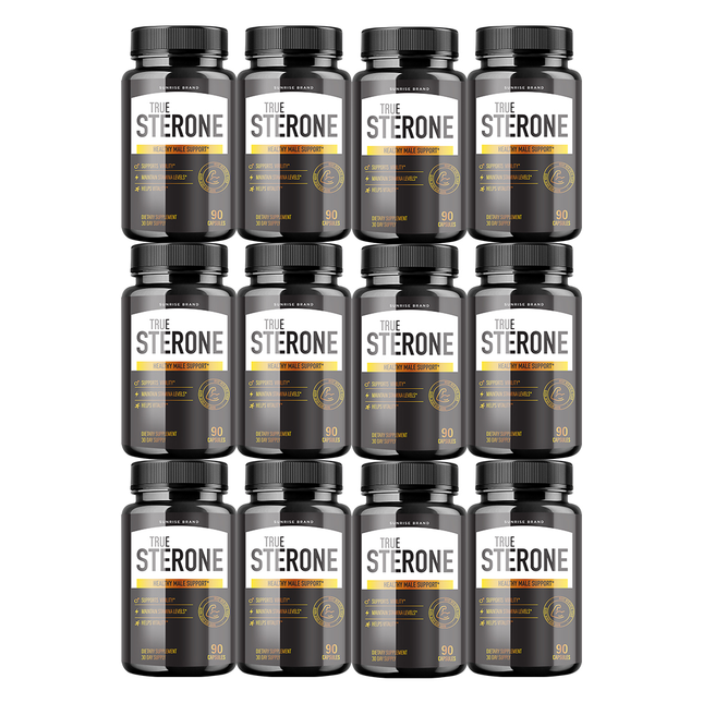 True Sterone Male Health Pills to Boost T-Levels and Performance 12 Packs