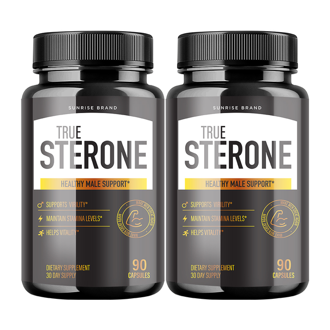 True Sterone Male Health Pills to Boost T-Levels and Performance 2 Packs