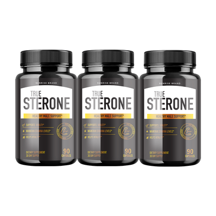 True Sterone Male Health Pills to Boost T-Levels and Performance 3 Packs