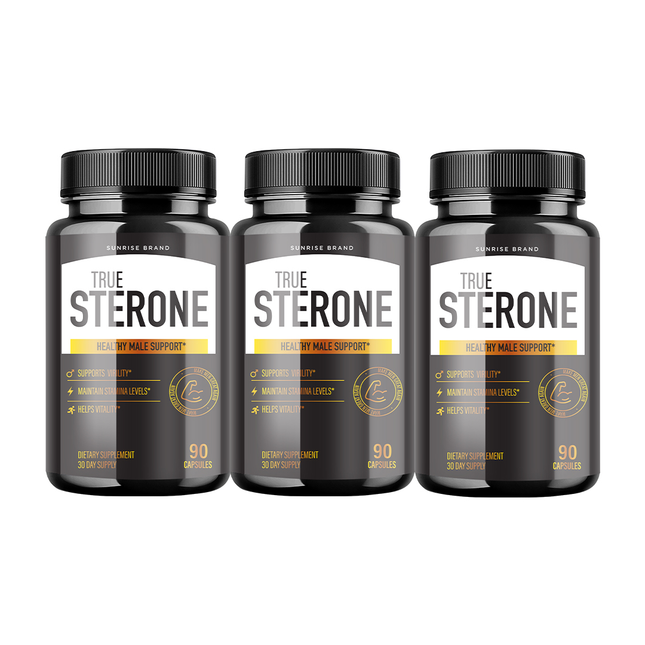 True Sterone Male Health Pills to Boost T-Levels and Performance 3 Packs