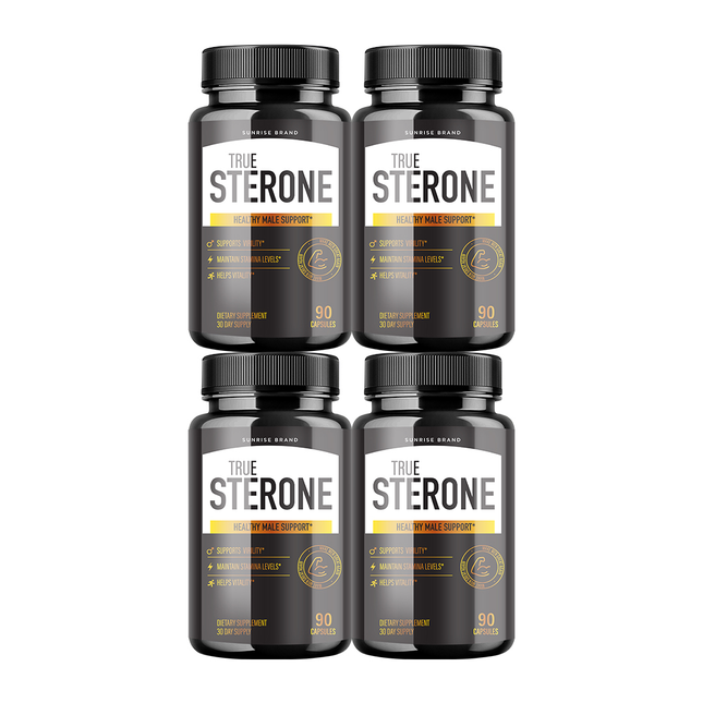 True Sterone Male Health Pills to Boost T-Levels and Performance 4 Packs