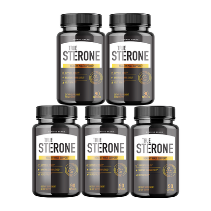 True Sterone Male Health Pills to Boost T-Levels and Performance 5 Packs