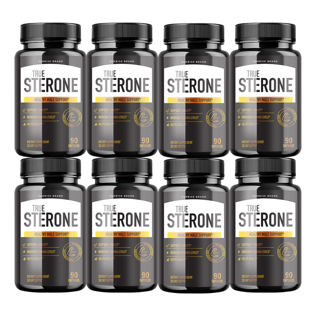 True Sterone Male Health Pills to Boost T-Levels and Performance 8 Packs