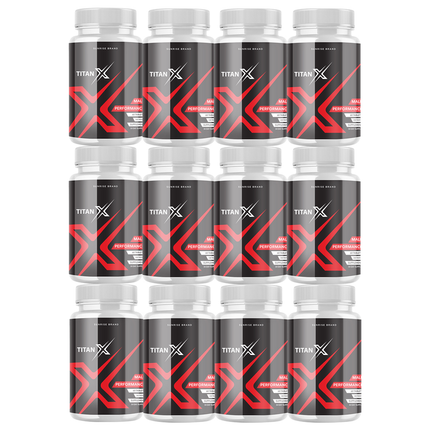 Titan X Male Health Pills to Boost Performance and Endurance - 12 Pack