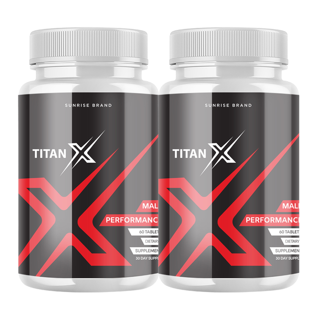 Titan X Male Health Pills to Boost Performance and Endurance - 2 Pack