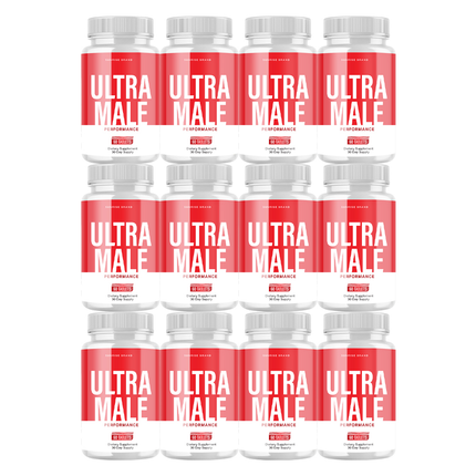 Ultra Male Capsules, UltraMale Vitality Supplement Men - 12 Pack