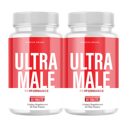 Ultra Male Capsules, UltraMale Vitality Supplement Men - 2 Pack