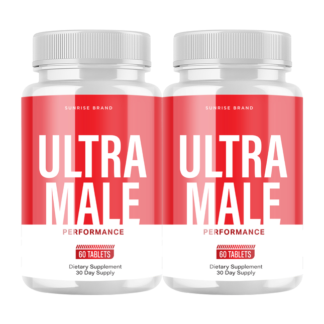Ultra Male Capsules, UltraMale Vitality Supplement Men - 2 Pack