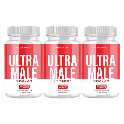 Ultra Male Capsules, UltraMale Vitality Supplement Men - 3 Pack