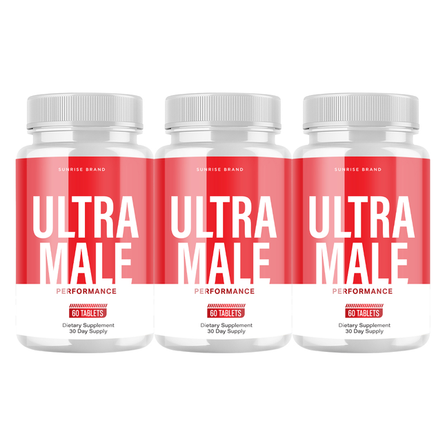 Ultra Male Capsules, UltraMale Vitality Supplement Men - 3 Pack