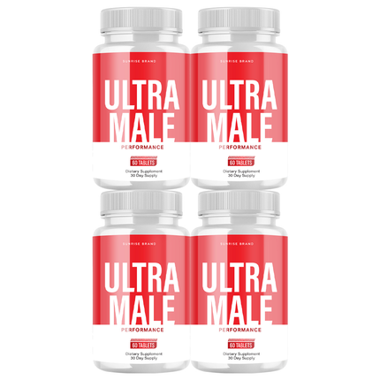 Ultra Male Capsules, UltraMale Vitality Supplement Men - 4 Pack