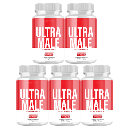 Ultra Male Capsules, UltraMale Vitality Supplement Men - 5 Pack