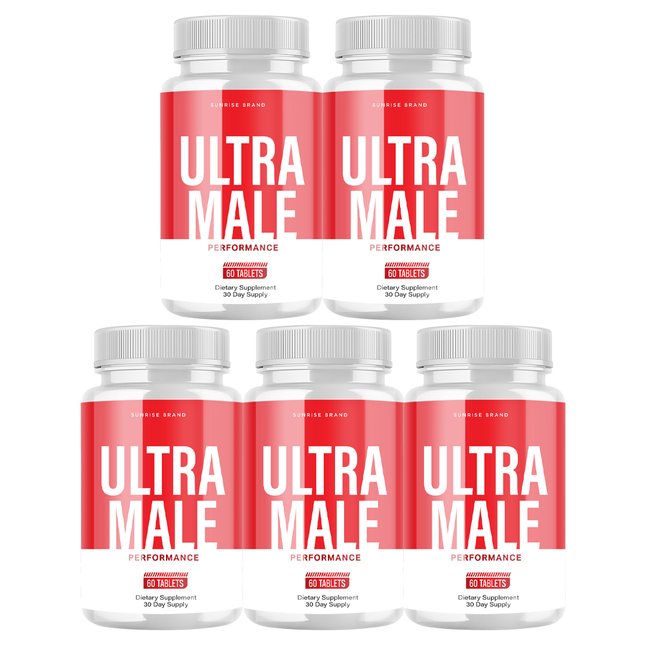 Ultra Male Capsules, UltraMale Vitality Supplement Men - 5 Pack