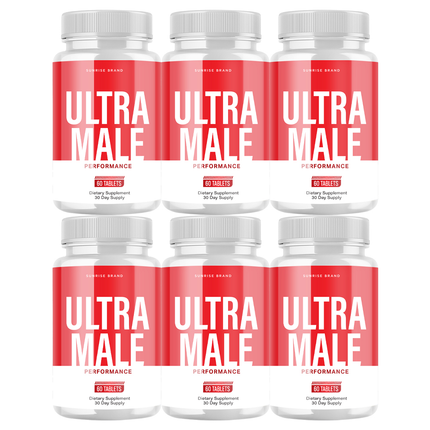 Ultra Male Capsules, UltraMale Vitality Supplement Men - 6 Pack