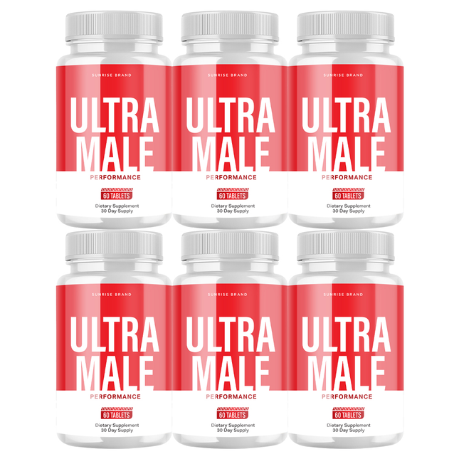 Ultra Male Capsules, UltraMale Vitality Supplement Men - 6 Pack