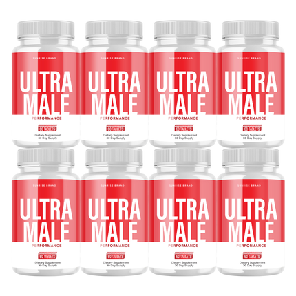 Ultra Male Capsules, UltraMale Vitality Supplement Men - 8 Pack