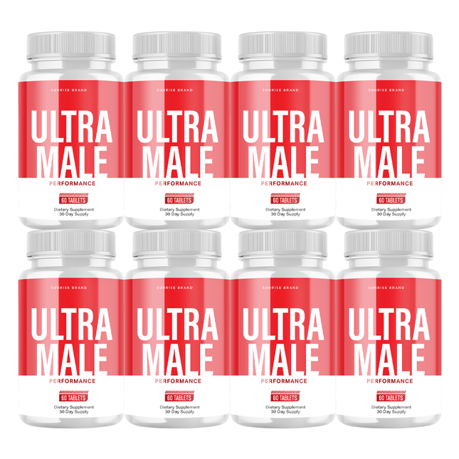 Ultra Male Capsules, UltraMale Vitality Supplement Men - 8 Pack