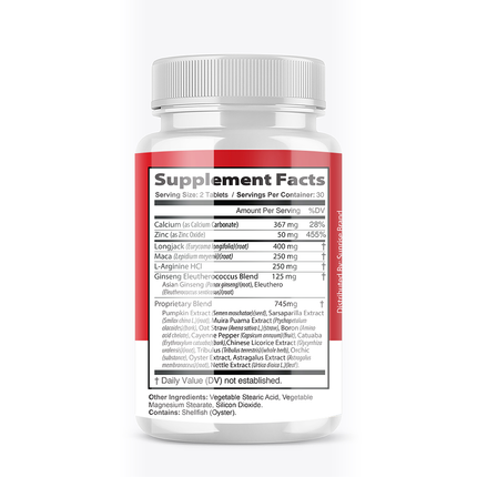 Ultra Male Capsules, UltraMale Vitality Supplement Men - 8 Pack