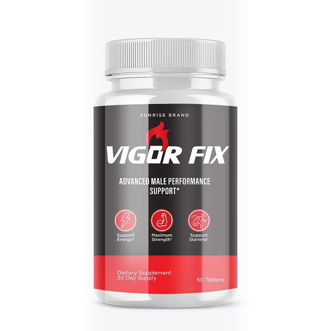 Vigor Fix Male Health Pills to Enhance Masculine Vitality and Libido 60 Tablets