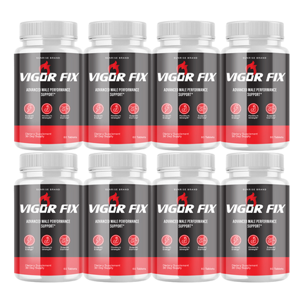 Vigor Fix Male Health Pills to Enhance Masculine Vitality and Libido - 8 Pack