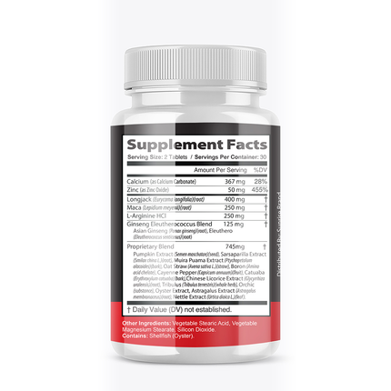 Vigor Fix Male Health Pills to Enhance Masculine Vitality and Libido - 8 Pack