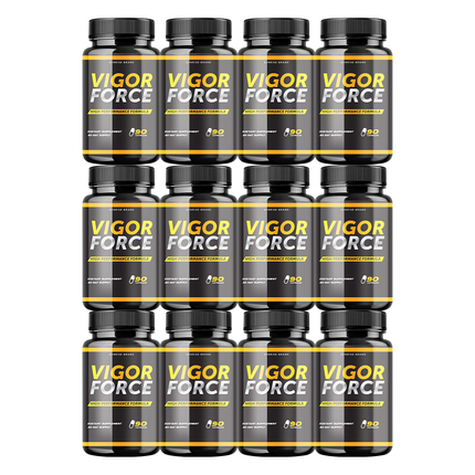 Vigor Force Male Supplement, Vigor Pills to Boost Vitality & Energy - 12 Pack