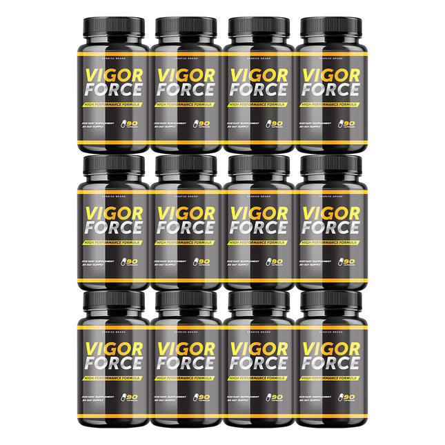 Vigor Force Male Supplement, Vigor Pills to Boost Vitality & Energy - 12 Pack