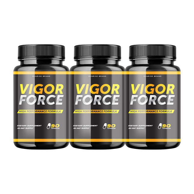 Vigor Force Male Supplement, Vigor Pills to Boost Vitality & Energy - 3 Pack