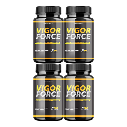 Vigor Force Male Supplement, Vigor Pills to Boost Vitality & Energy - 4 Pack