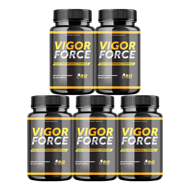 Vigor Force Male Supplement, Vigor Pills to Boost Vitality & Energy - 5 Pack