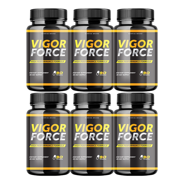 Vigor Force Male Supplement, Vigor Pills to Boost Vitality & Energy - 6 Pack