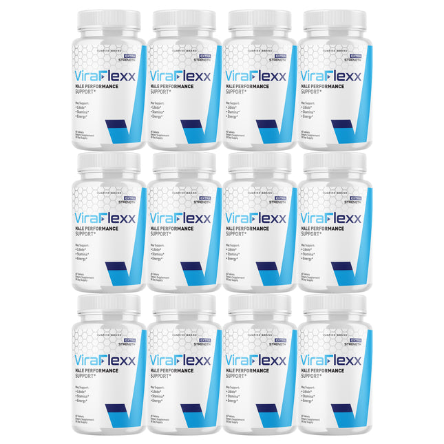 ViraFlexx Capsules, Vira Flexx Men Dietary Supplement Pills - 12 Pack