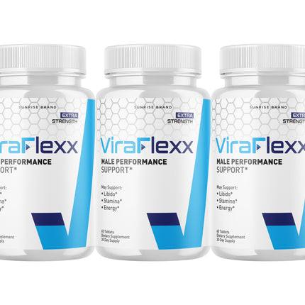 ViraFlexx Capsules, Vira Flexx Men Dietary Supplement Pills - 3 Pack