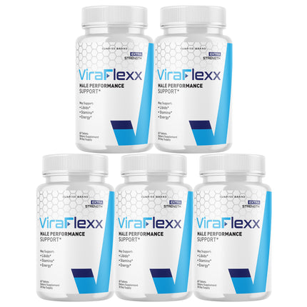 ViraFlexx Capsules, Vira Flexx Men Dietary Supplement Pills - 5 Pack