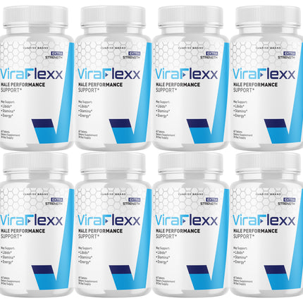 ViraFlexx Capsules, Vira Flexx Men Dietary Supplement Pills - 8 Pack