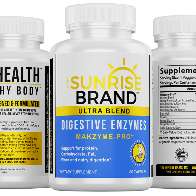 Digestive Enzymes Ultra Blend by The Sunrise Brand 60 Capsules