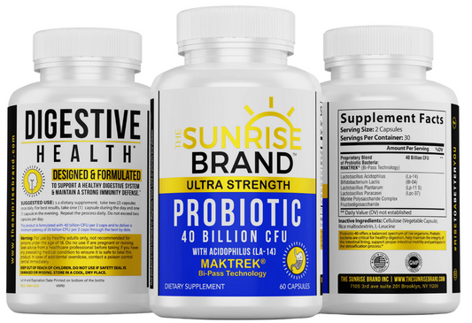 Probiotics 40 Billion CFU The Sunrise Brand - 60 Cap